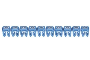 CAB3 4-6 MM2 NUMERO 6 AZUL - LEGRAND REF 038236
