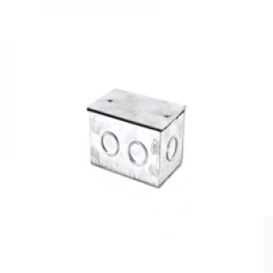 CAJA ZINCADA SOBREPUESTA  A-01 100X65 MM CON TAPA Y EMPAQUETADURA