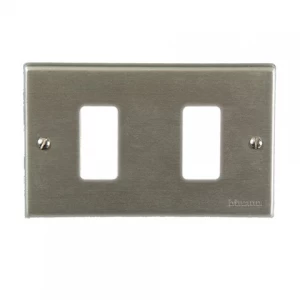 PLACA ANONIZADA MAGIC 2P  BTICINO REF 503/2