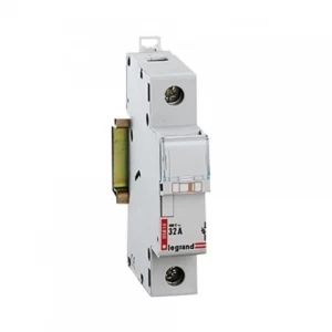 PORTAFUSIBLE 1 POLO 32A 10X38MM 2A 1A 100K 500V LEGRAND REF 05814