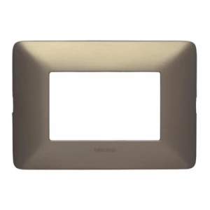 PLACA MATIX TITANIO 3 MODULOS BTICINO REF AM503M3TI