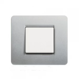 PLACA 2P PLATA MATIX BTICINO REF AM4802SL