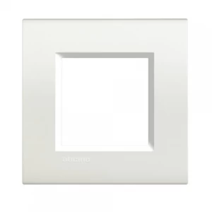 PLACA 2P COLOR  BLANCA RECTANGULAR LIVING LIGHT BTICINO REF LNA4802BI