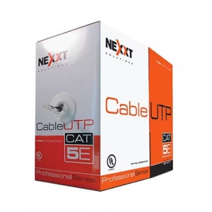 Cable UTP Cat 6 unifilar caja 305M 4 pares 100% cobre  exterior Nexxt