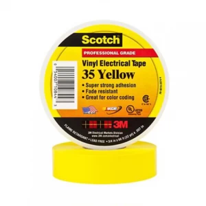 CINTA AISLADORA SUPER 35 19MMX20 M 3M AMARILLO REF 8061083396-6