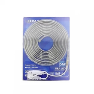 Set Manguera Led 5 metros con conector Luz Fria WELLMAX