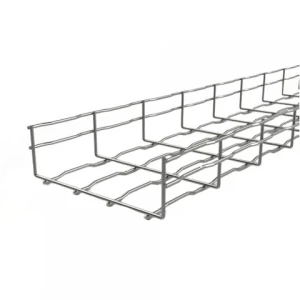 BANDEJA PORTA CONDUCTOR TIPO CANASTILLO DE ACERO INOXIDABLE 100X50 X 3MTS
