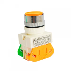 PULSADOR PARADA AMARILLO 22MM 1NC-BEKAM