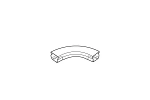 CURVA PLANO 90Â° 150X50MM CON TAPA - LEGRAND REF 637723