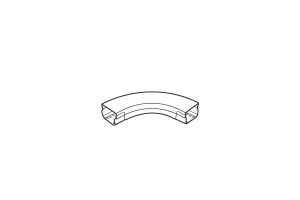 CURVA PLANA 90Â° 200X75MM CON TAPA - LEGRAND REF 637833