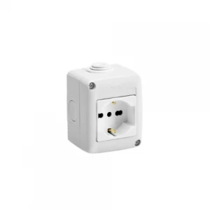 Enchufe Hembra Industrial Sobre Schuko 2p+t 220v 10/16a Gewiss Ref Gw27812