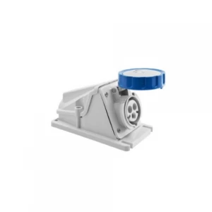 Enchufe Hembra Sobre 220v 16a Libre Halogeno 2p+t Ip67 Gewiss Ref Gw62499