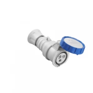 Enchufe Hembra Volante P+t 32a 250v 6h Az Ip67 Gewiss Ref Gw62037h