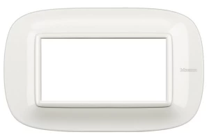 PLACA 4 MOD. COLOR BLANCO AXOLUTE BTICINO REF HB4804HD