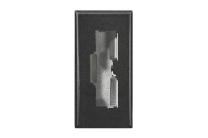 TOMA SEGURIDAD 2P+T 10A 250V IRREVERSIBLE - OSCURA BTICINO COD REF HS4115