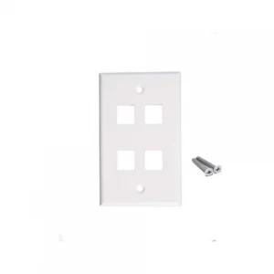 Face Plate 4 Puesto Para Modulo Rj-45