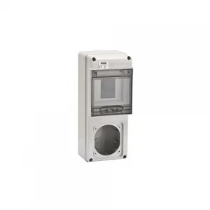 TABLERO FAENA 5 CC MAX 1 ENCHUFE 16A LIBRE HALOGENO GEWISS REF GW68017N