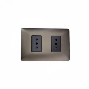 ENCHUFE DOBLE CAFE 10AMP STANFORD