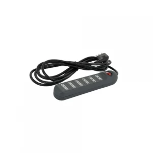 Alargador Multiple 6 Pos 3mts Negro - Lexo