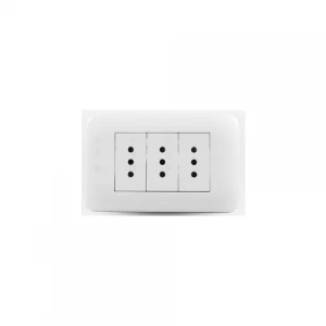 Enchufe Triple 10a 250v Blanco Lexo