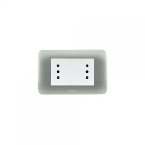 Enchufe Dobre Duplex 10a 250v Plata-blanco Lexo