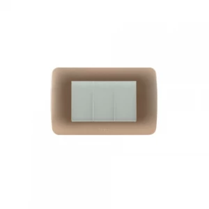 Interruptor Triple 9/32 10a 250v Beige Titanio Lexo