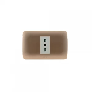 Enchufe Simple 10/16a 250v Beige  Titanio Lexo