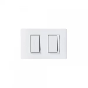 Interruptor Doble 10a 250v 9/15 Luzica Blanco Bticino Ref Pu1200