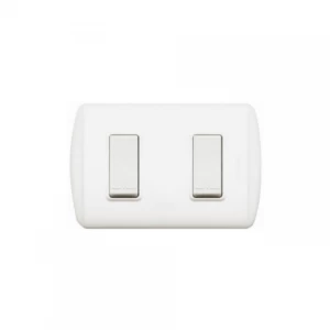 Interruptor Embutido Modus 9/15 Doble Blanco10a Bticino Ref 1200bn