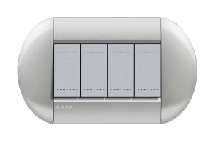 PLACA ELIPTICA 4 MOD. TERMINACION TECH BTICINO COD REF LNB4804TE