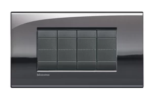 PLACA AIR 4 MODULOS. COLOR PELTRE MODELO LIVING LIGHT BTICINO REF LNC4804PT