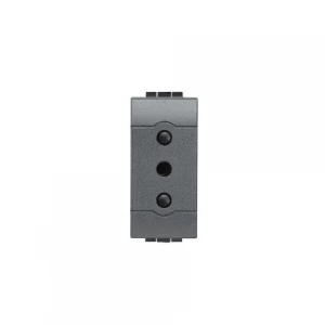 Modulo Enchufe Living Light Negro 2p+t 10a 250v Bticino Ref L4113