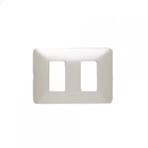 Placa Matix Aluminio Natural 2 Modulos Bticino Ref Am503m2al