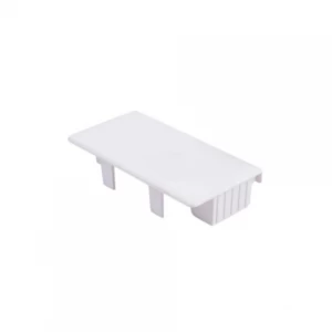 Tapa Final Bandeja 100x50mm Blanco Libre Halogeno