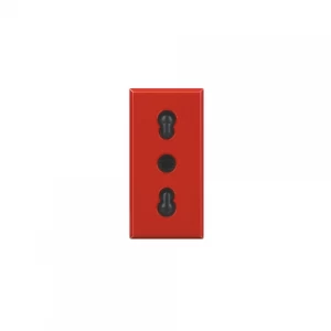 Toma 2p+t 10/16a 250v Bornes Automoticos - Roja Bticino Ref H4180rw