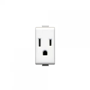 Toma 2p+t 15a 127/250v Std Usa - Blanco Bticino  Ref Am5028ts