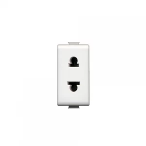 Toma 2p 16a 127/250v Std Euroamericano - Blanco Bticino  Ref Am5025s