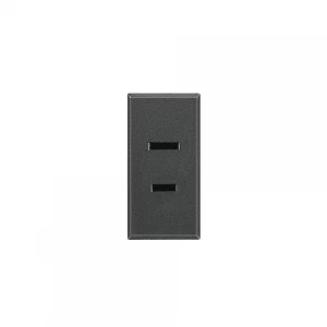 Toma De Corriente Std.americano 1 Mod - Oscura Bticino  Ref Hs4127s