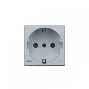 Toma Schuko 2p+t 10/16a 250v Bornes Automaticos Clara Bticino Cod Ref Hc4140w