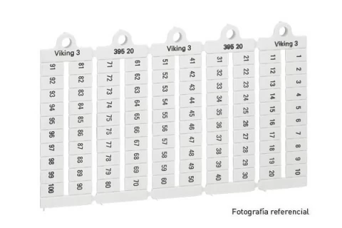 PLACAS MARCA HORIZ. 21-30 P6 LEGRAND REF 039517