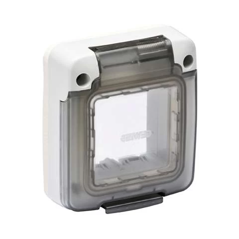 TAPA ESTANCA TRANSPARENTE 2 MODULO GEWISS REF GW27403
