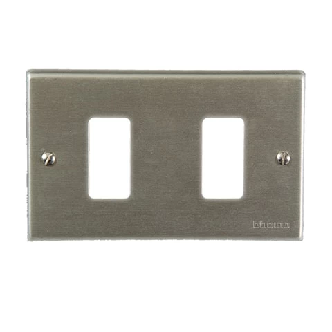 PLACA ANONIZADA MAGIC 2P  BTICINO REF 503/2