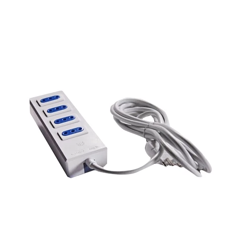ALARGADOR MULTIPLE 4 POS 10MTS BLANCO CASTILLO