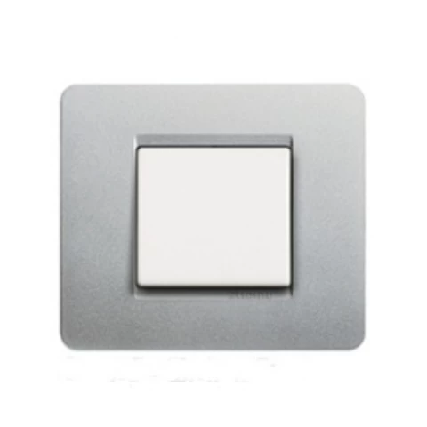 PLACA 2P PLATA MATIX BTICINO REF AM4802SL
