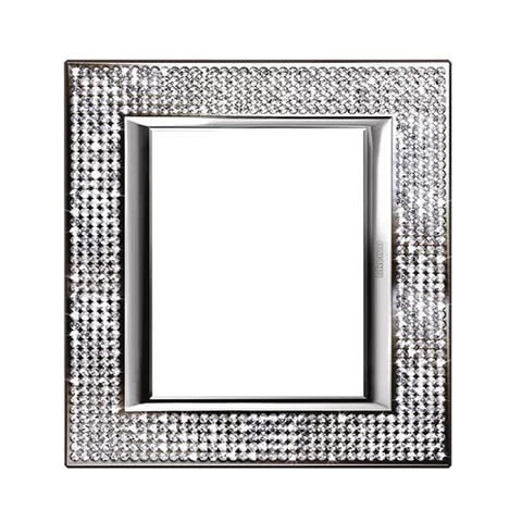 PLACA 3+3 MOD. COLOR CRISTAL SW - AXOLUTE BTICINO REF HA4826SWC