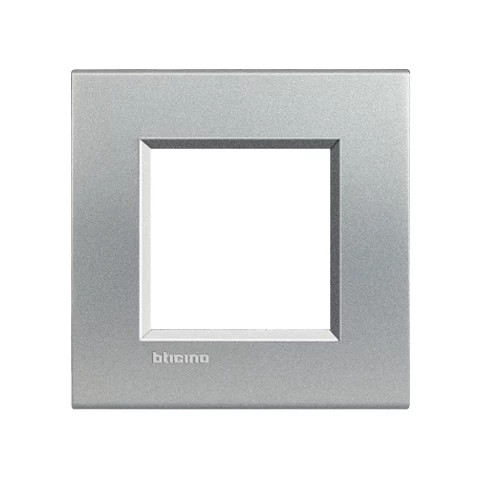 PLACA 2P COLOR TECH CUADRADO LIVING LIGHT BTICINO REF LNA4802TE