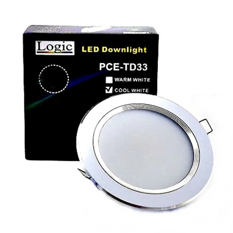 Foco Led embutido 18W Borde Niquel 220V Luz Calida