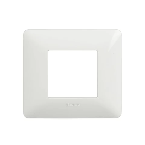 Placa Matix 2 modulos Blanca Bticino Ref AM4802BBN