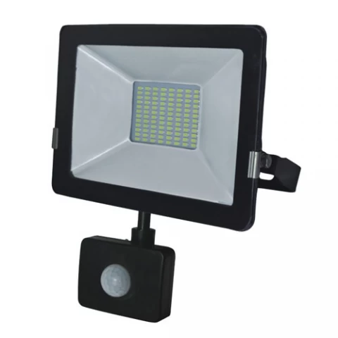 FOCO REFLECTOR LED SLIM 50W LUZ FRIA VKB MULTICHIP CON SENSOR