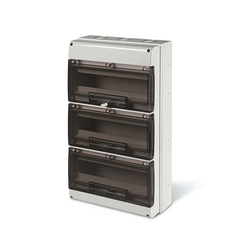 Tablero Plastico Sobrepuesto Ip66 Circuito 550x328x140 Scame.
